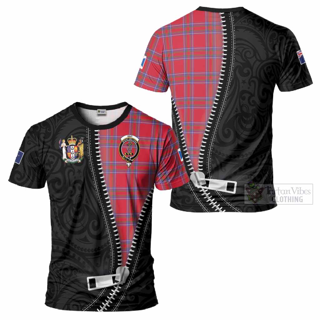 Rait Tartan T-Shirt New Zealand Pattern Unique Zipper Stylized