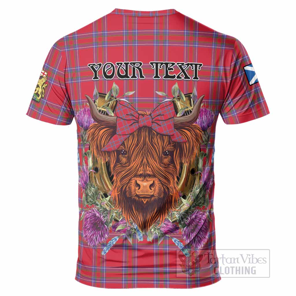 Rait Tartan T-Shirt Scottish Thistle Heilan Coo