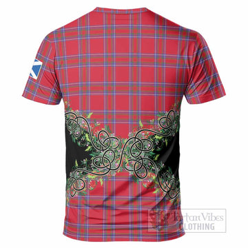 Rait Tartan T-Shirt Thistle Scottish Spirit