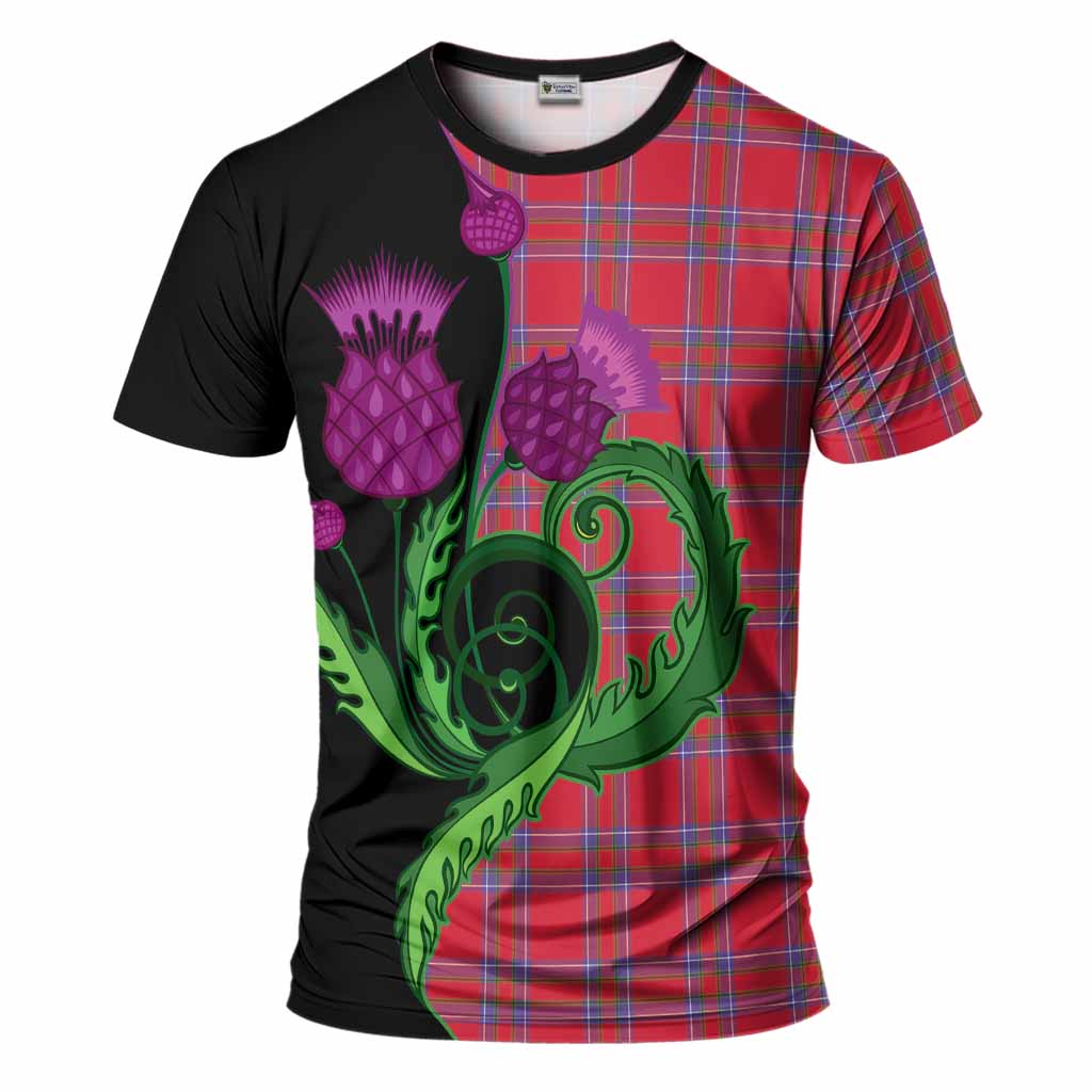 Rait Tartan T-Shirt Traditional Scottish Thistle