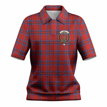 Rait Tartan Women’s Polo Sweater Top with Family Crest