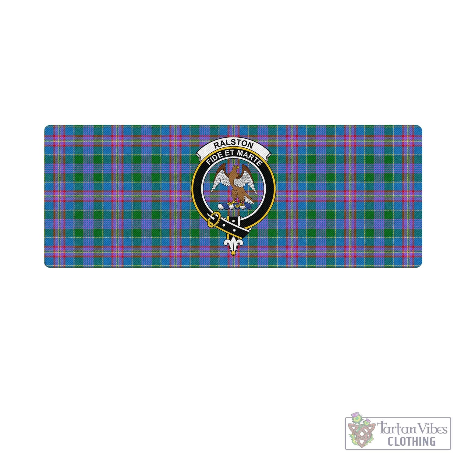 Tartan Vibes Clothing Ralston Tartan Mouse Pad with Family Crest