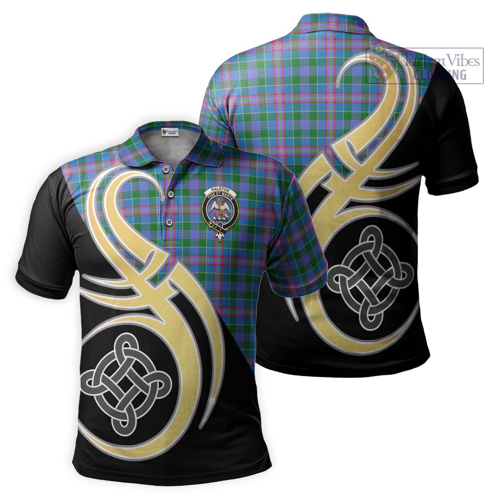 Ralston Tartan Polo Shirt with Family Crest and Celtic Symbol Style Kid - Tartan Vibes Clothing