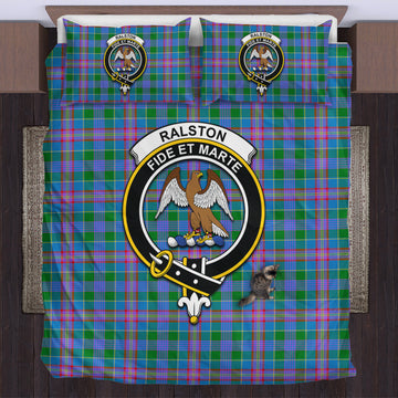 Ralston Tartan Bedding Set with Family Crest