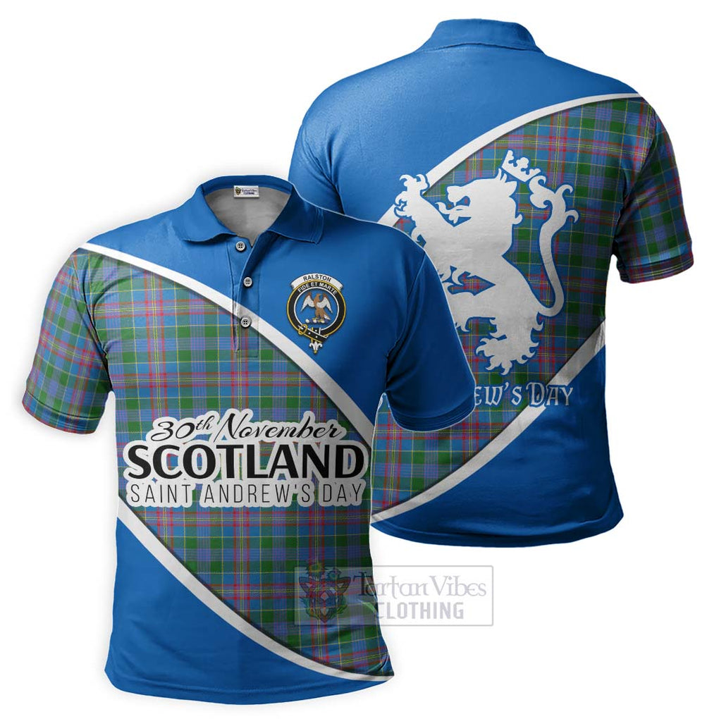 Tartan Vibes Clothing Ralston Family Crest Tartan Polo Shirt Celebrate Saint Andrew's Day in Style