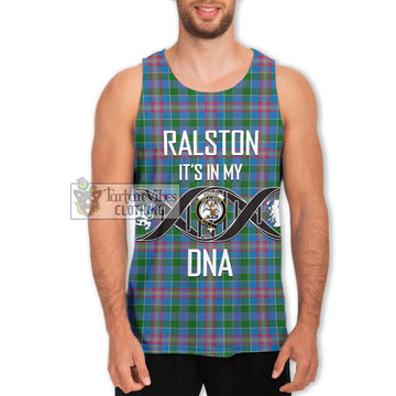 Ralston Tartan Men's Tank Top with Family Crest DNA In Me Style