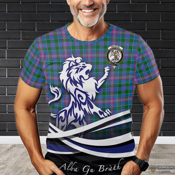Ralston Tartan T-Shirt with Alba Gu Brath Regal Lion Emblem