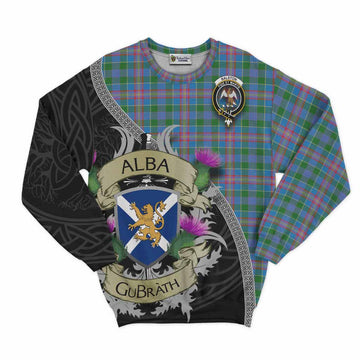 Ralston Tartan Family Crest Sweatshirt Lion Rampant Royal Thistle Shield Celtic Inspired
