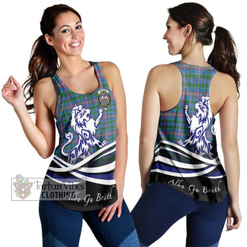 Ralston Tartan Women's Racerback Tanks with Alba Gu Brath Regal Lion Emblem 4XL - Tartanvibesclothing Shop