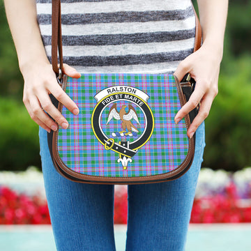 Ralston Tartan Saddle Bag with Family Crest