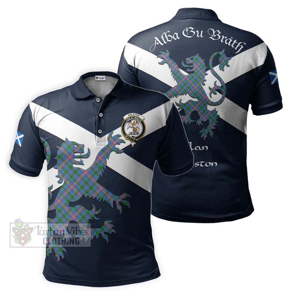 Tartan Vibes Clothing Ralston Tartan Lion Rampant Polo Shirt – Proudly Display Your Heritage with Alba Gu Brath and Clan Name