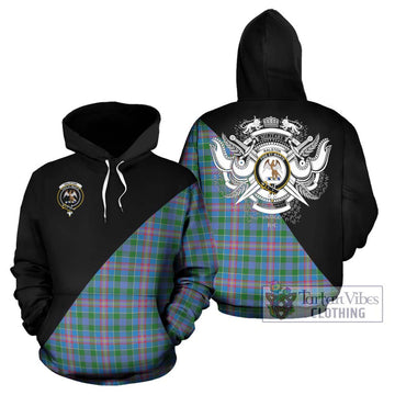 Ralston Tartan Hoodie with Family Crest and Military Logo Style Zip Hoodie - Tartanvibesclothing Shop