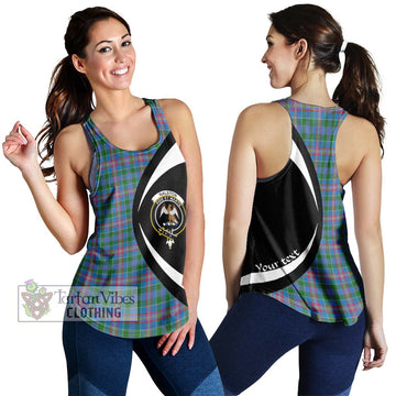 Ralston Tartan Women's Racerback Tanks with Family Crest Circle Style 4XL - Tartan Vibes Clothing