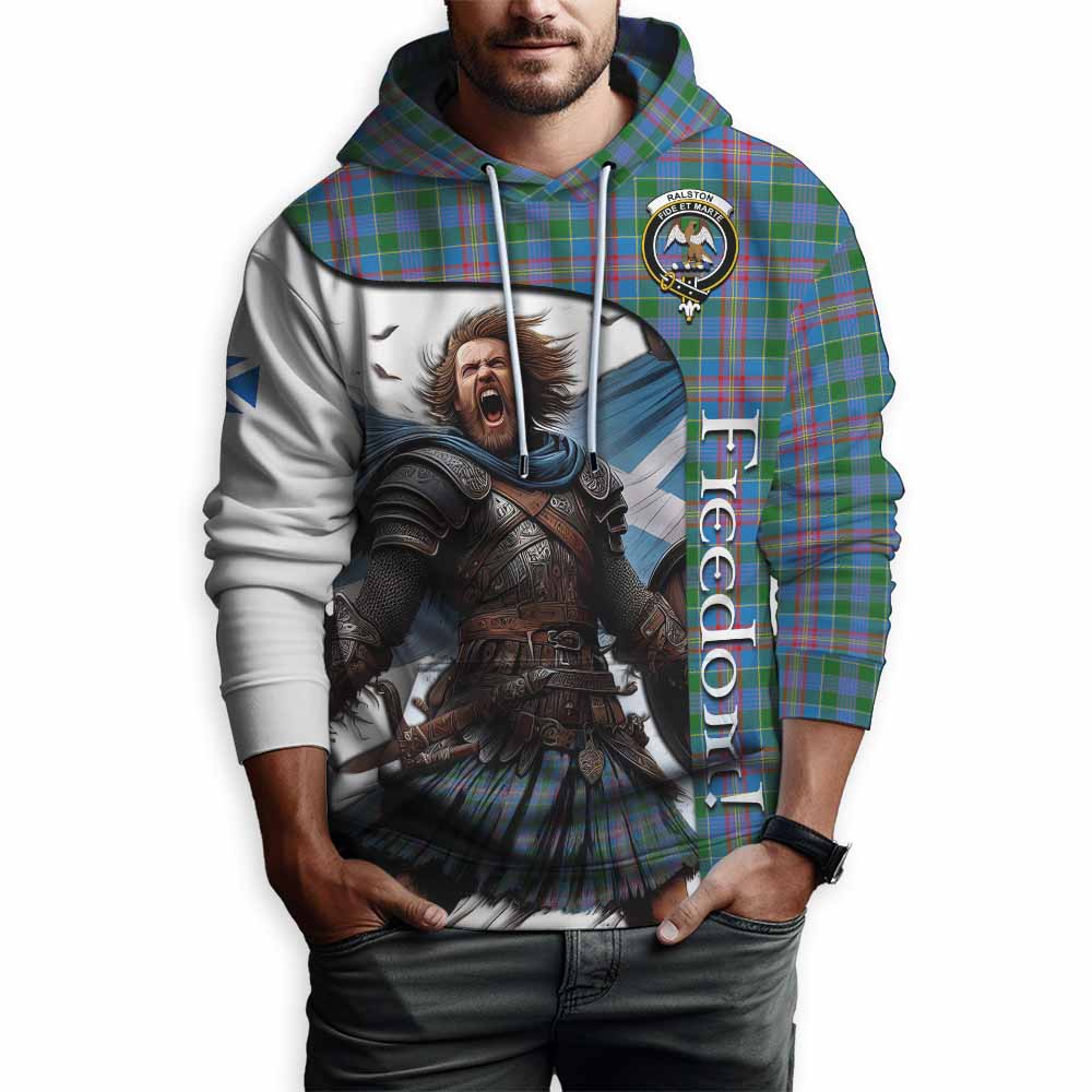 Tartan Vibes Clothing Ralston Crest Tartan Hoodie Inspired by the Freedom of Scottish Warrior