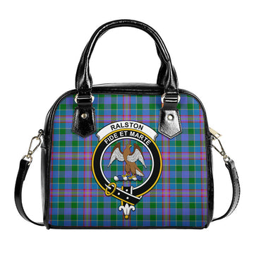 Ralston Tartan Shoulder Handbags with Family Crest