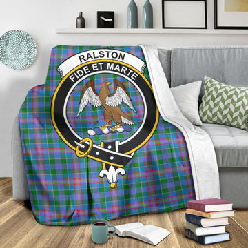 Ralston Tartan Blanket with Family Crest
