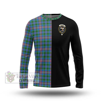 Ralston Tartan Long Sleeve T-Shirt with Family Crest and Half Of Me Style Unisex - Tartanvibesclothing Shop