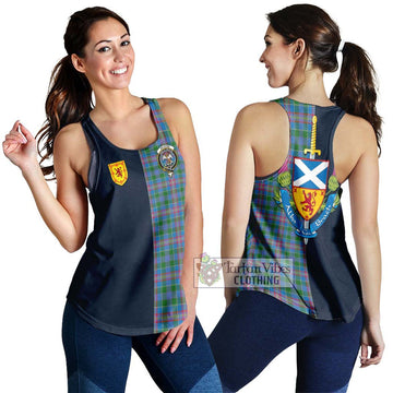 Tartan Vibes Clothing Ralston Tartan Women's Racerback Tanks with Scottish Lion Royal Arm Half Style