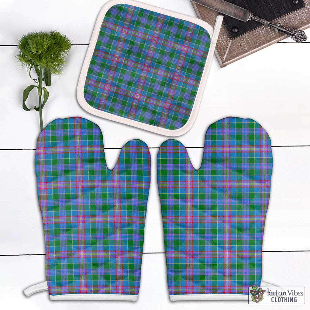 Ralston Tartan Combo Oven Mitt & Pot-Holder Combo 1 Oven Mitt & 1 Pot-Holder White - Tartan Vibes Clothing