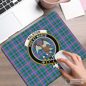 Tartan Vibes Clothing Ralston Tartan Mouse Pad with Family Crest