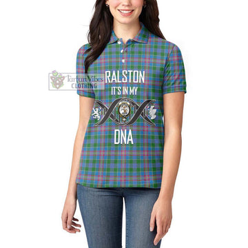 Ralston Tartan Women's Polo Shirt with Family Crest DNA In Me Style