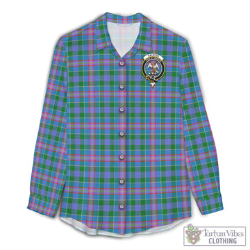 Ralston Tartan Womens Casual Shirt with Family Crest