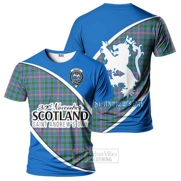 Tartan Vibes Clothing Ralston Family Crest Tartan T-Shirt Celebrate Saint Andrew's Day in Style