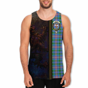 Ralston Tartan Family Crest Men's Tank Top Alba Gu Brath Be Brave Lion Ancient Style