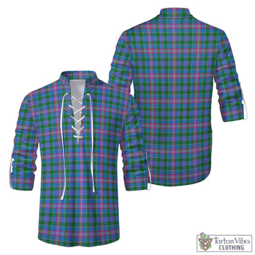 Tartan Vibes Clothing Ralston Tartan Men's Scottish Traditional Jacobite Ghillie Kilt Shirt