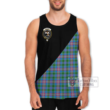 Ralston Tartan Men's Tank Top with Family Crest and Military Logo Style