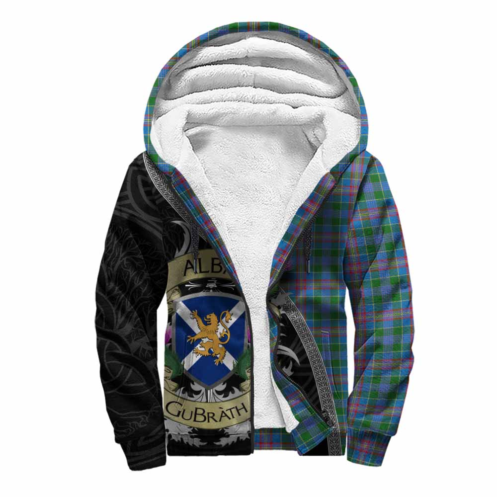Tartan Vibes Clothing Ralston Tartan Family Crest Sherpa Hoodie Lion Rampant Royal Thistle Shield Celtic Inspired