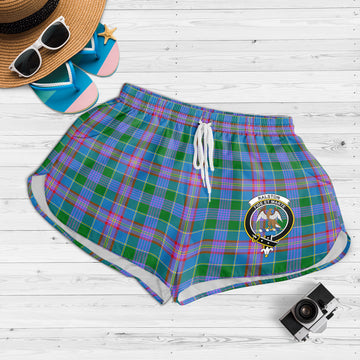 Ralston Tartan Womens Shorts with Family Crest
