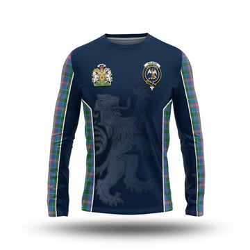 Ralston Tartan Long Sleeve T-Shirt with Family Crest and Lion Rampant Vibes Sport Style Unisex - Tartan Vibes Clothing