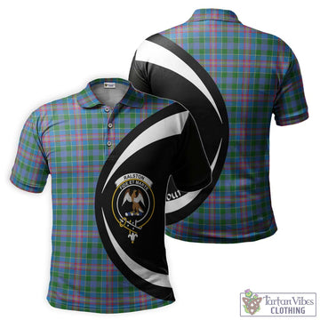 Ralston Tartan Men's Polo Shirt with Family Crest Circle Style Kid - Tartan Vibes Clothing