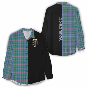 Tartan Vibes Clothing Ralston Tartan Women's Casual Shirt with Family Crest and Half Of Me Style