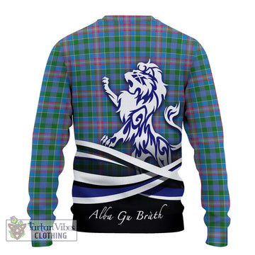Ralston Tartan Ugly Sweater with Alba Gu Brath Regal Lion Emblem