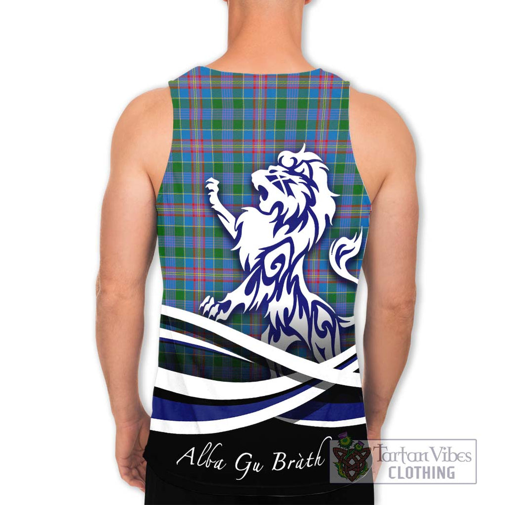 Ralston Tartan Men's Tank Top with Alba Gu Brath Regal Lion Emblem - Tartanvibesclothing Shop