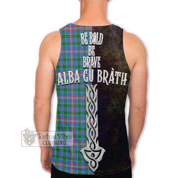 Ralston Tartan Family Crest Men's Tank Top Alba Gu Brath Be Brave Lion Ancient Style