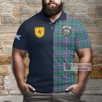 Ralston Tartan Polo Shirt Alba with Scottish Lion Royal Arm Half Style