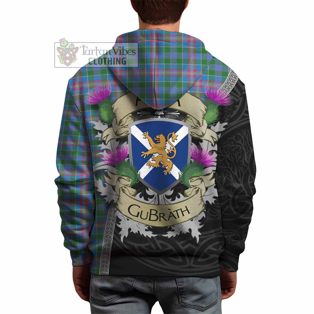 Tartan Vibes Clothing Ralston Tartan Family Crest Hoodie Lion Rampant Royal Thistle Shield Celtic Inspired