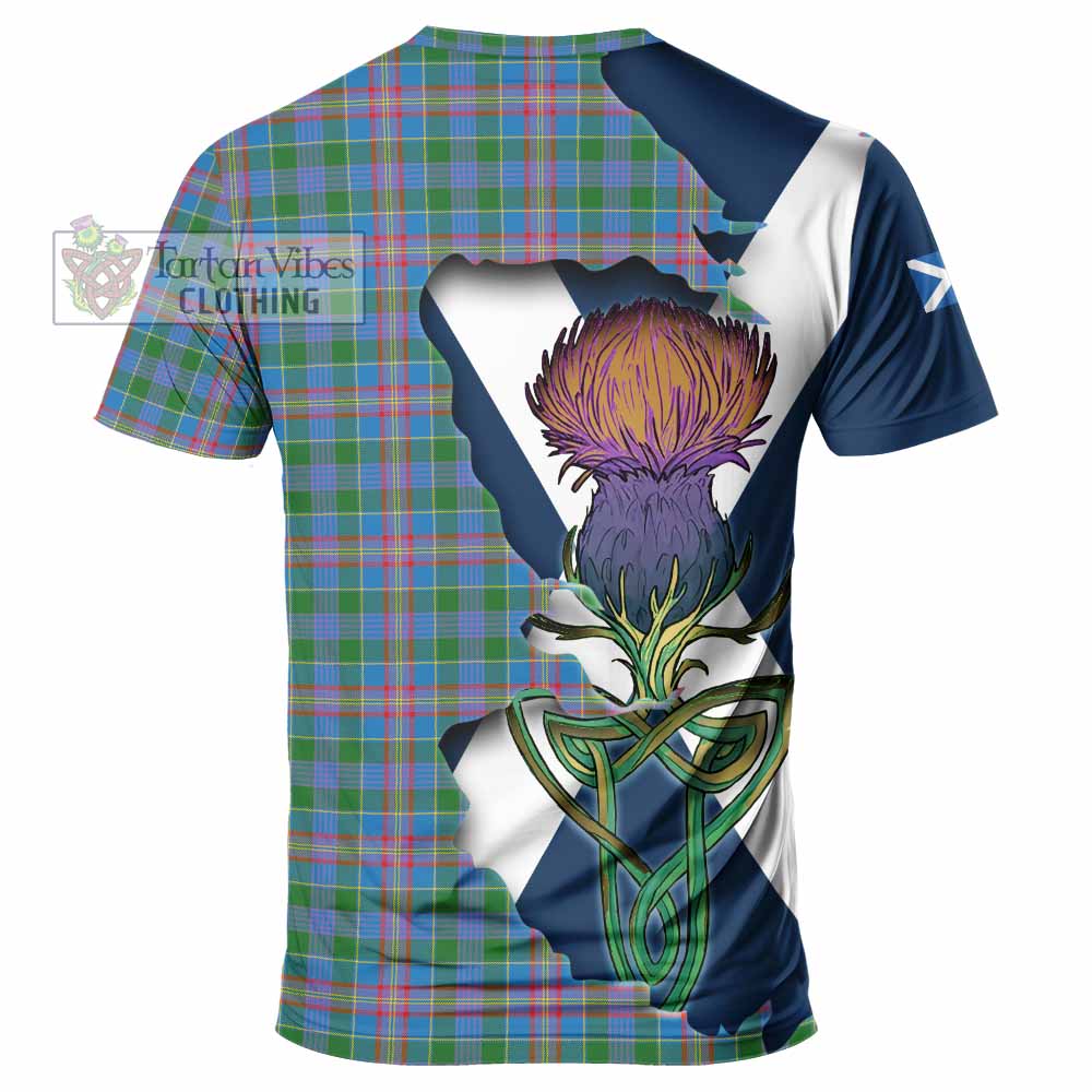 Tartan Vibes Clothing Ralston Tartan Family Crest T-Shirt Scottish Thistle Celtic Inspired