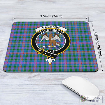 Tartan Vibes Clothing Ralston Tartan Mouse Pad with Family Crest