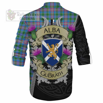 Tartan Vibes Clothing Ralston Tartan Family Crest Ghillie Kilt Shirt Lion Rampant Royal Thistle Shield Celtic Inspired