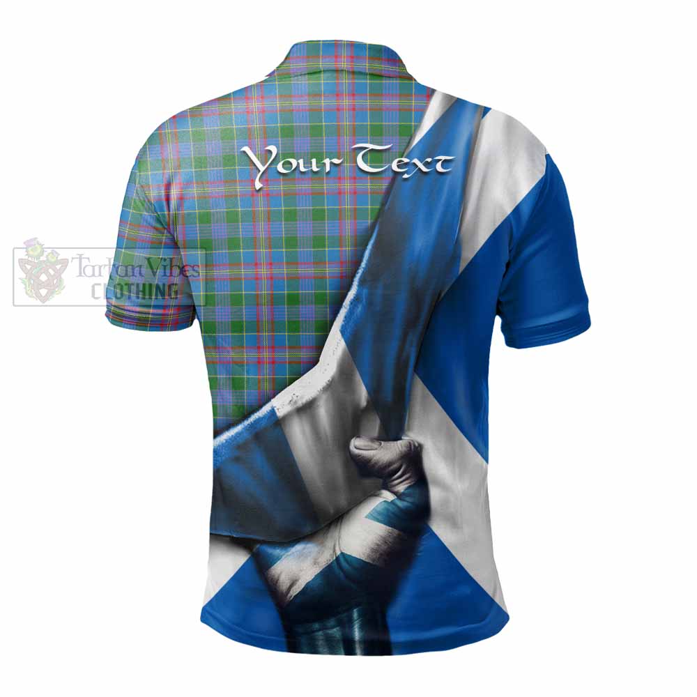 Tartan Vibes Clothing Ralston Tartan Polo Shirt with Family Crest Scotland Patriotic Style