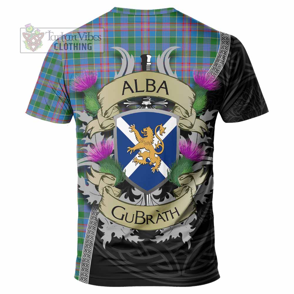 Tartan Vibes Clothing Ralston Tartan Family Crest T-Shirt Lion Rampant Royal Thistle Shield Celtic Inspired