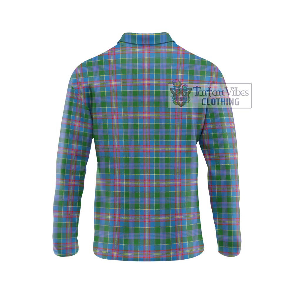 Ralston Tartan Long Sleeve Polo Shirt with Family Crest DNA In Me Style - Tartanvibesclothing Shop