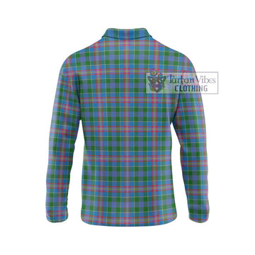 Ralston Tartan Long Sleeve Polo Shirt with Family Crest DNA In Me Style - Tartanvibesclothing Shop