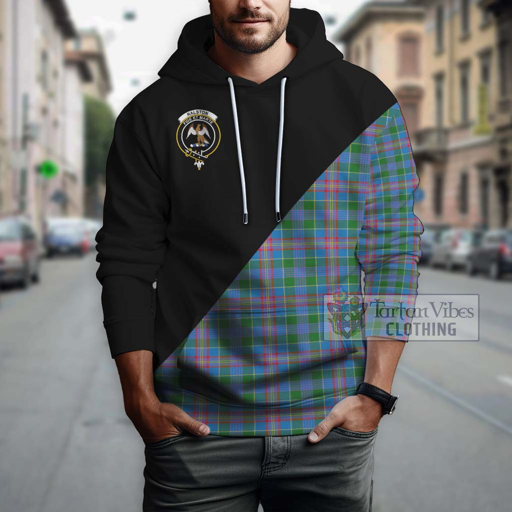 Ralston Tartan Hoodie with Family Crest and Military Logo Style - Tartanvibesclothing Shop