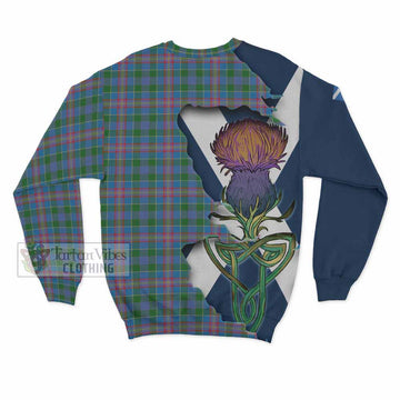 Tartan Vibes Clothing Ralston Tartan Family Crest Sweatshirt Scottish Thistle Celtic Inspired