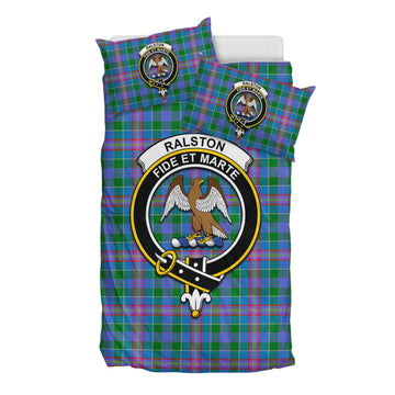 Ralston Tartan Bedding Set with Family Crest